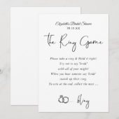 Het ringspel | VRIJGEZELLENFEEST Kaart (Voorkant / Achterkant)