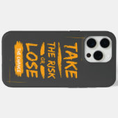 het risico nemen of de kans verliezen Case-Mate iPhone case (Achterkant (horizontaal))
