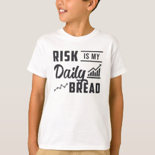 Het risico op de aandelenmarkt is mijn dagelijkse  t-shirt