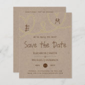 Het ritme van de knoop binden sparen de Datum (Voorkant / Achterkant)