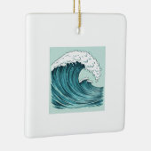 Het ritme van de oceaan keramisch ornament (Rechts)