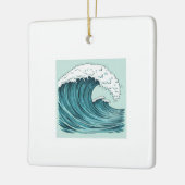 Het ritme van de oceaan keramisch ornament (Links)