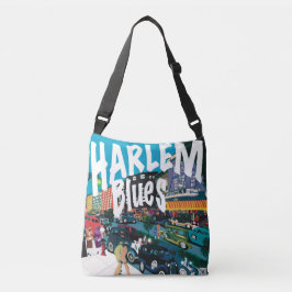 Het ritme van Harlem Blues Crossbody Bag Tas