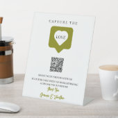 Het ritme vangt de QR-code van het liefdeshuwelijk Reclamebord Met Voetstuk (Insitu)