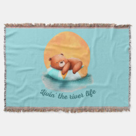 Het River Life Beer | Leuke digitale kunst Deken