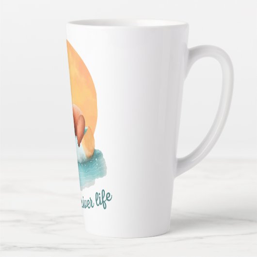 Het River Life Beer | Leuke Latte Mok (Rechts)