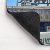Het rivierdek van New Smyrna Beach op Mousepad Muismat (Hoek)