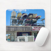 Het rivierdek van New Smyrna Beach op Mousepad Muismat (Met muis)