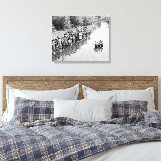 Het rivierdoopsel, 1940 canvas afdruk (Insitu (Slaapkamer))