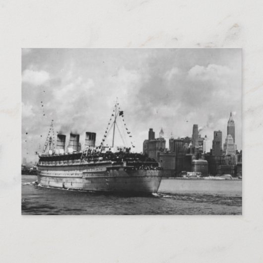 Het RMS Queen Mary Briefkaart Collectie (Voorkant)
