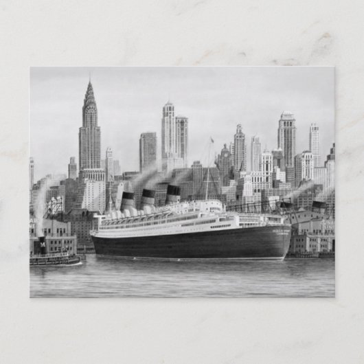 Het RMS Queen Mary Briefkaart Collectie (Voorkant)