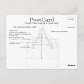 Het RMS Queen Mary Briefkaart Collectie (Achterkant)