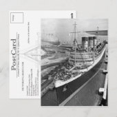 Het RMS Queen Mary Briefkaart Collectie (Voorkant / Achterkant)
