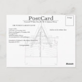 Het RMS Queen Mary Briefkaart Collectie (Achterkant)