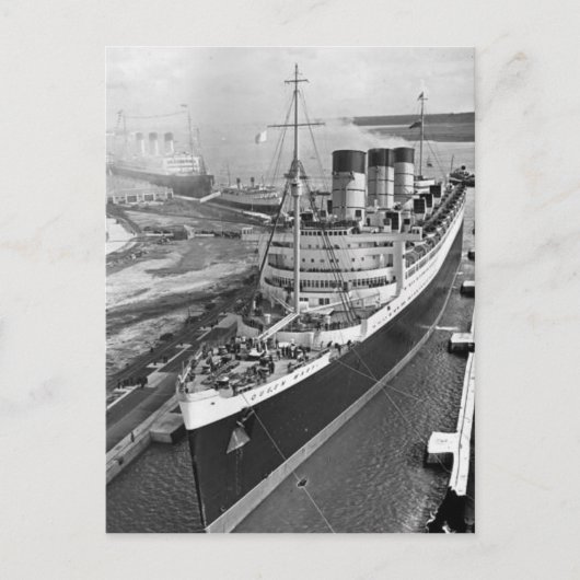 Het RMS Queen Mary Briefkaart Collectie (Voorkant)