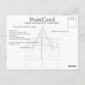 Het RMS Queen Mary Briefkaart Collectie (Achterkant)