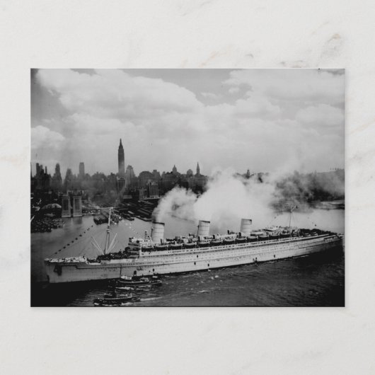 Het RMS Queen Mary Briefkaart Collectie (Voorkant)