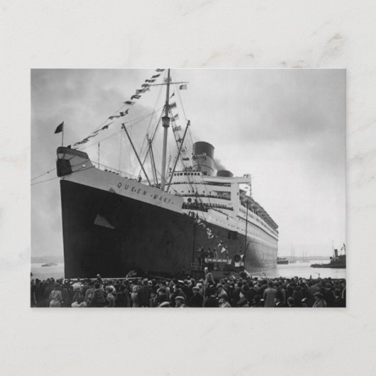 Het RMS Queen Mary Briefkaart Collectie (Voorkant)