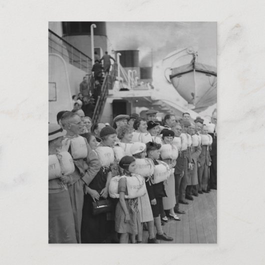 Het RMS Queen Mary Briefkaart Collectie (Voorkant)