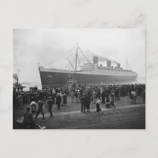 Het RMS Queen Mary Briefkaart Collectie (Voorkant)