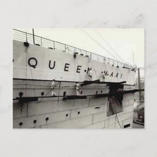 Het RMS Queen Mary Briefkaart Collectie (Voorkant)