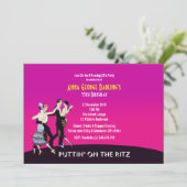 Het Roaring 20 van het Thema van de Partij van Jaz Kaart (Staand voorkant)