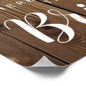 Het Robuuste Koord van lichten komt hier de bruid Poster (Hoek)