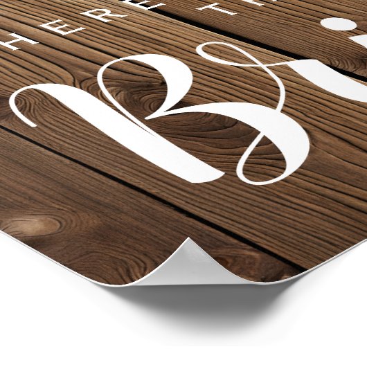 Het Robuuste Koord van lichten komt hier de bruid Poster (Hoek)