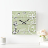 Het Robuuste Nautical Life is beter op het strand Vierkante Klok (Huis)