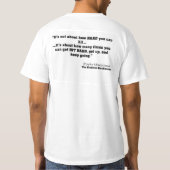 Het Rocky Attack Pose-Shirt met citaat T-shirt (Achterkant)