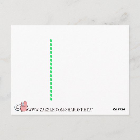 Het roddels Briefkaart (Achterkant)