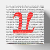 Het rode Aantal pi is een wiskundig constant symbo Bedankdoosjes (Bovenkant)