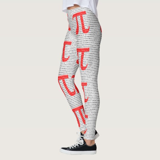 Het rode Aantal pi is een wiskundig constant symbo Leggings (Links)
