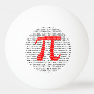 Het rode Aantal pi is een wiskundig constant symbo Pingpongbal