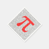 Het rode Aantal pi is een wiskundig constant symbo Servet (Hoek)