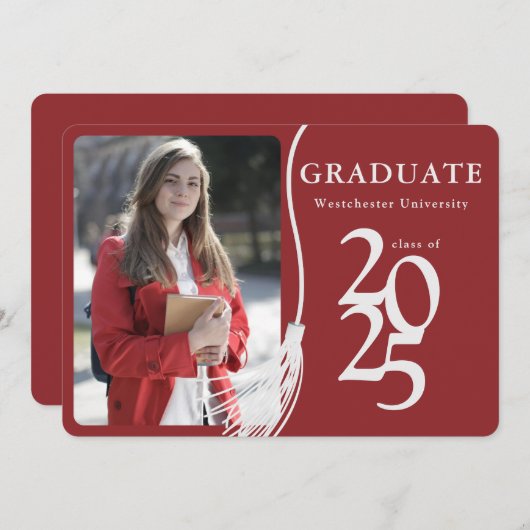 Het Rode Afstudeerder Foto Afstuderen 2025 Kaart (Voorkant / Achterkant)