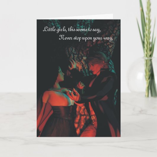 Het rode Berijdende Wenskaart van Halloween van de Kaart (Voorkant)