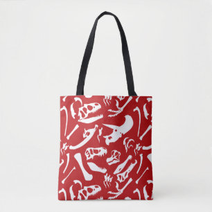 (Het Rode) Bot van de dinosaurus Tote Bag