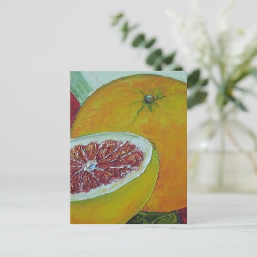 Het rode Briefkaart van de Grapefruit (Staand voorkant)