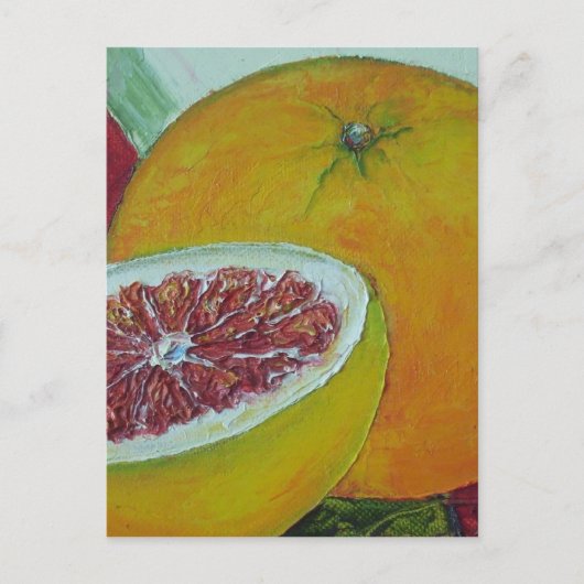 Het rode Briefkaart van de Grapefruit (Voorkant)