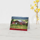 Het rode Denken van de Schuur aan u de Kaart van (Gele Bloem)