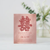 Het rode Dubbele Gematigd sparen het Briefkaart va (Staand voorkant)