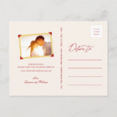 Het rode Dubbele Patroon van het Geluk Chinees spa Aankondigingskaart (Achterkant)