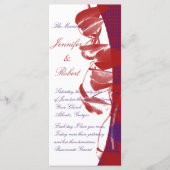 Het rode en Paarse Programma van het Bladontwerp H Programmakaart (Voorkant)