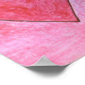 Het rode en roze Valentijn hart van Julia Hanna Poster (Hoek)