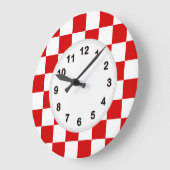 Het rode en Witte Patroon van de Controleur Grote Klok (Hoek)