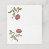 Het rode Frans nam de Lijst van de Partij van de Plaatskaartje (Buitenkant ongevouwen)