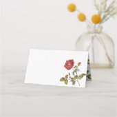 Het rode Frans nam de Lijst van de Partij van de Plaatskaartje (Achterkant)