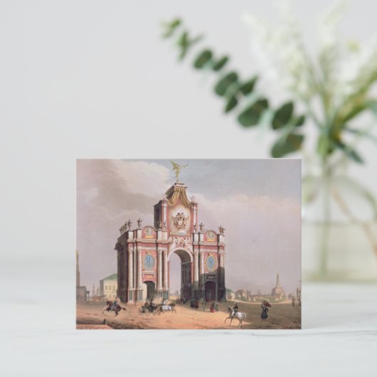 Het Rode Gate in Moskou Briefkaart (Staand voorkant)