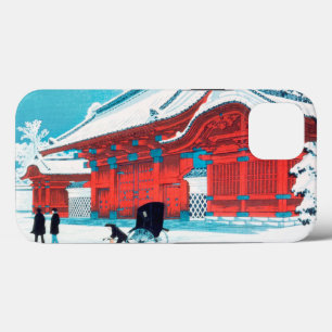 Het Rode Gate van Hongo in Sneeuw door Hiroaki Tak Case-Mate iPhone Case